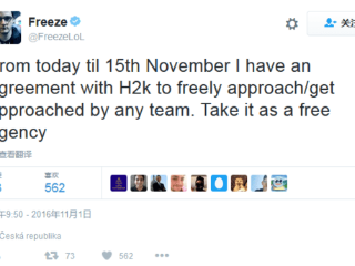 H2K替补AD选手合同已过 正寻找新战队